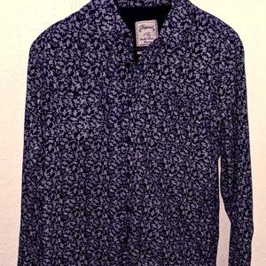 Request Brand Men's Floral Long Sleeve Shirt (M)